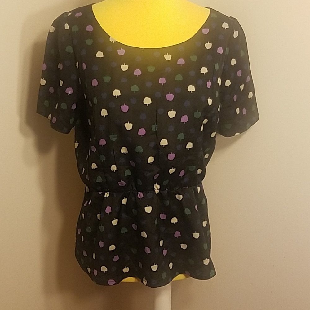 Apple Peplum Top